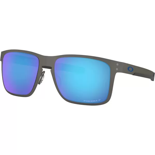 imageOakley Mens Oo4123 Holbrook Metal Square SunglassesMatte GunmetalPrizm Sapphire Iridium Polarized