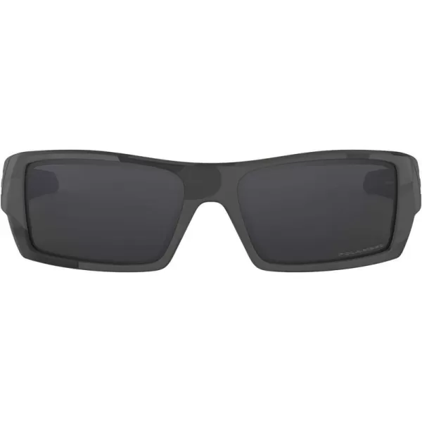 imageOakley Mens Oo9014 Gascan Rectangular SunglassesBlackGrey Polarized