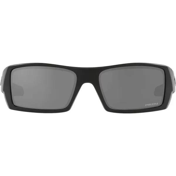 imageOakley Mens Oo9014 Gascan Rectangular SunglassesMatte Black Silver IconPrizm Black