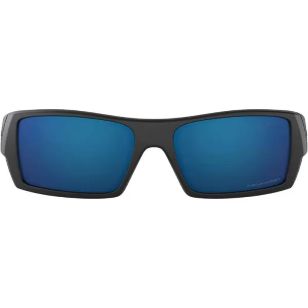 imageOakley Mens Oo9014 Gascan Rectangular SunglassesMatte BlackIce Iridium Polarized