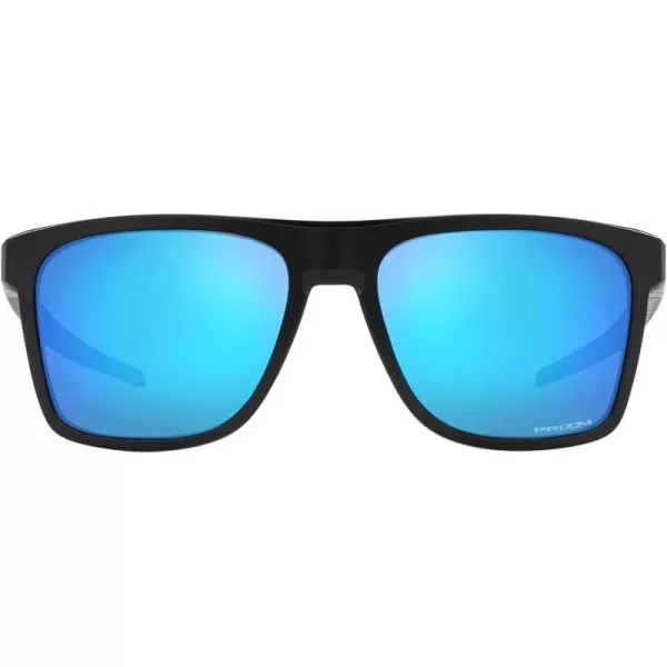 imageOakley Mens Oo9100 Leffingwell Rectangular SunglassesMatte BlackPrizm Sapphire
