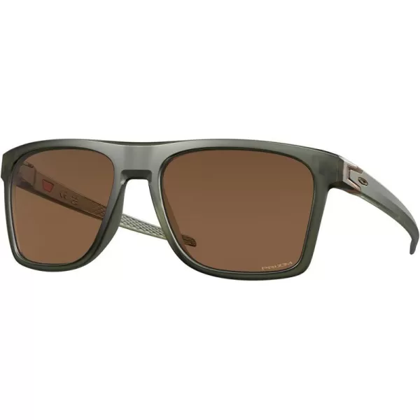 imageOakley Mens Oo9100 Leffingwell Rectangular SunglassesMatte Olive InkPrizm Bronze