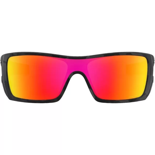 imageOakley Mens Oo9101 Batwolf Rectangular SunglassesMatte Black CamoPrizm Ruby Polarized
