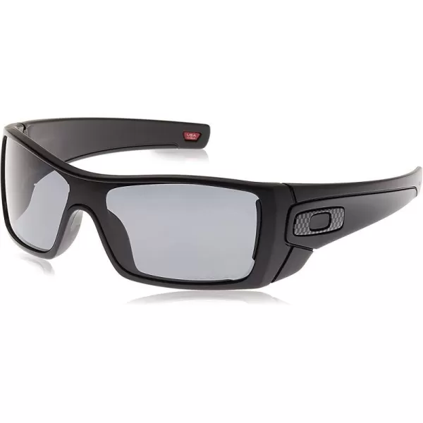 imageOakley Mens Oo9101 Batwolf Rectangular SunglassesMatte BlackGrey Polarized