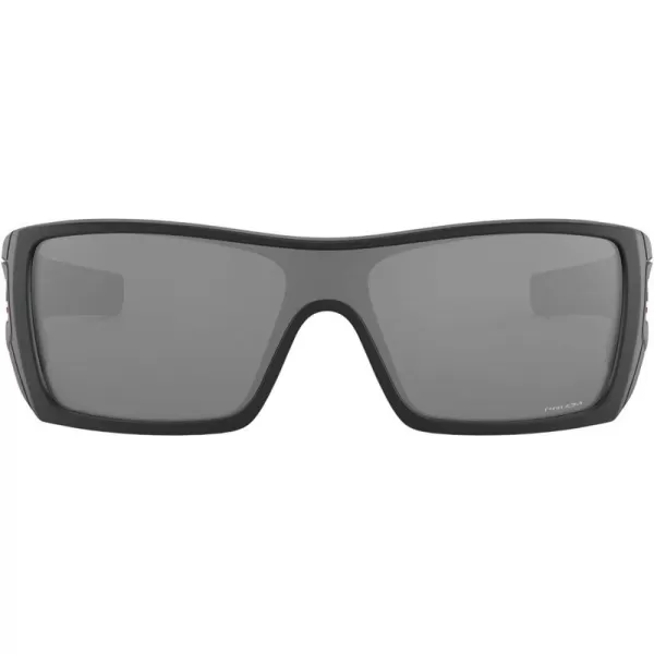 imageOakley Mens Oo9101 Batwolf Rectangular SunglassesMatte BlackUs Flag IconPrizm Black