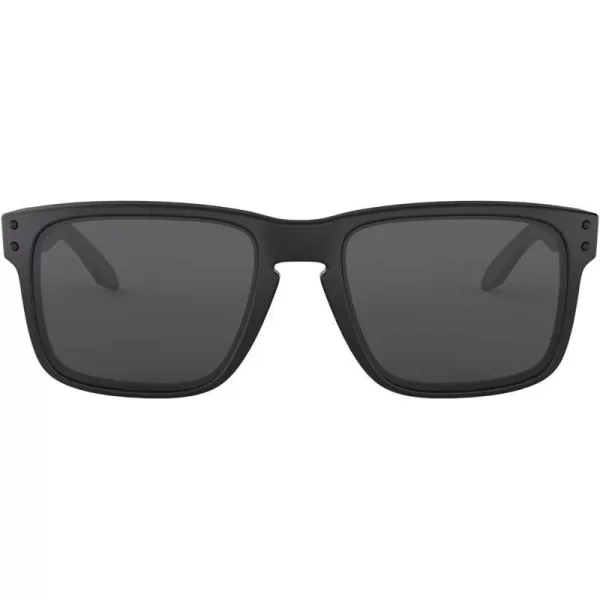 imageOakley Mens Oo9102 Holbrook Square SunglassesMatte Black Flag IconGrey