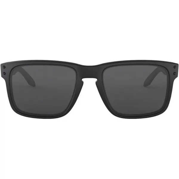 imageOakley Mens Oo9102 Holbrook Square SunglassesMatte Black Tonal IconGrey