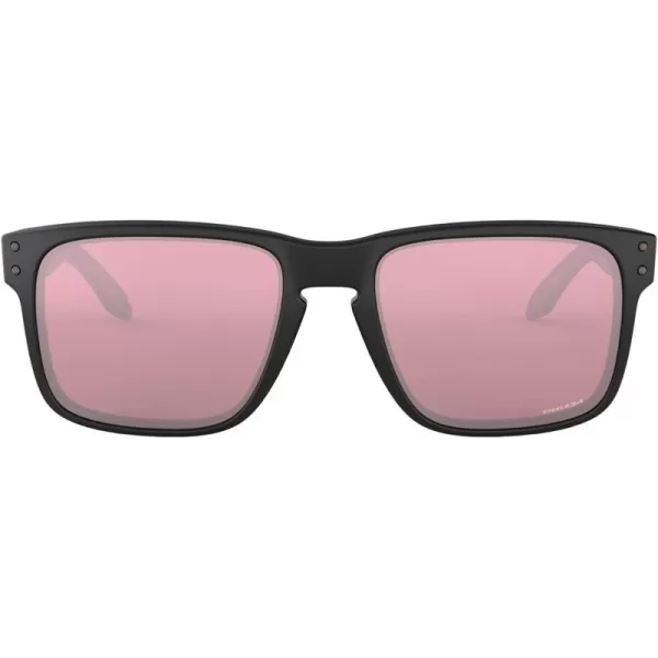 imageOakley Mens Oo9102 Holbrook Square SunglassesMatte BlackPrizm Dark Golf