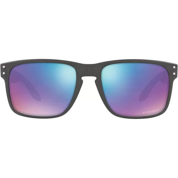 imageOakley Mens Oo9102 Holbrook Square SunglassesSteelPrizm Snow Sapphire