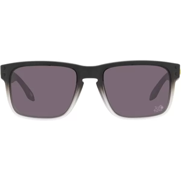 imageOakley Mens Oo9102 Holbrook Square SunglassesTour De France Matte Black FadePrizm Grey