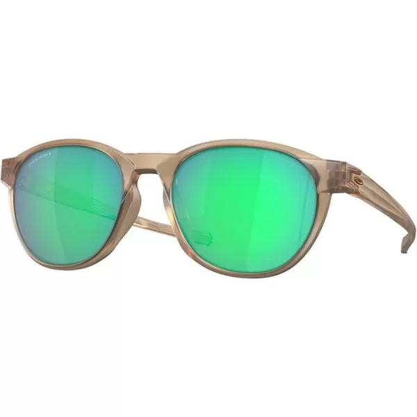 imageOakley Mens Oo9126f Reedmace Low Bridge Fit Round SunglassesMatte SepiaPrizm Jade