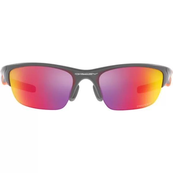 imageOakley Mens Oo9153 Half Jacket 20 Low Bridge Fit Rectangular SunglassesMatte Dark GreyPrizm Road