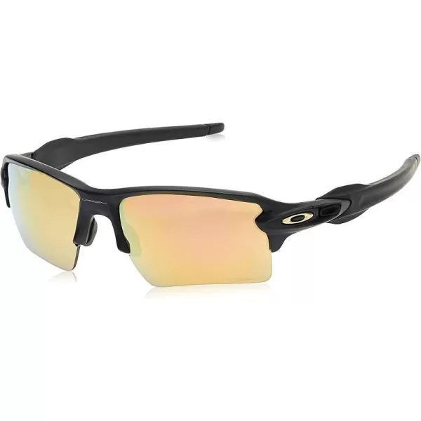 imageOakley Mens Oo9188 Flak 20 XL Rectangular SunglassesMatte BlackPrizm Rose Gold Polarized