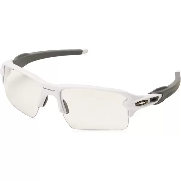 imageOakley Mens Oo9188 Flak 20 XL Rectangular SunglassesPolished WhiteClear