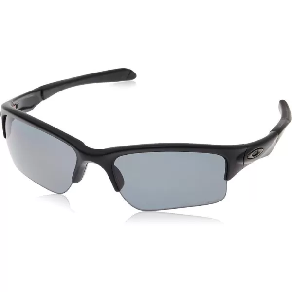 imageOakley Mens Oo9200 Quarter Jacket Rectangular SunglassesMatte BlackGrey Polarized