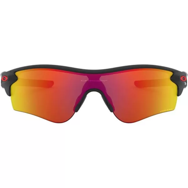 imageOakley Mens Oo9206 Radarlock Path Low Bridge Fit Rectangular SunglassesMatte Black InkPrizm Ruby