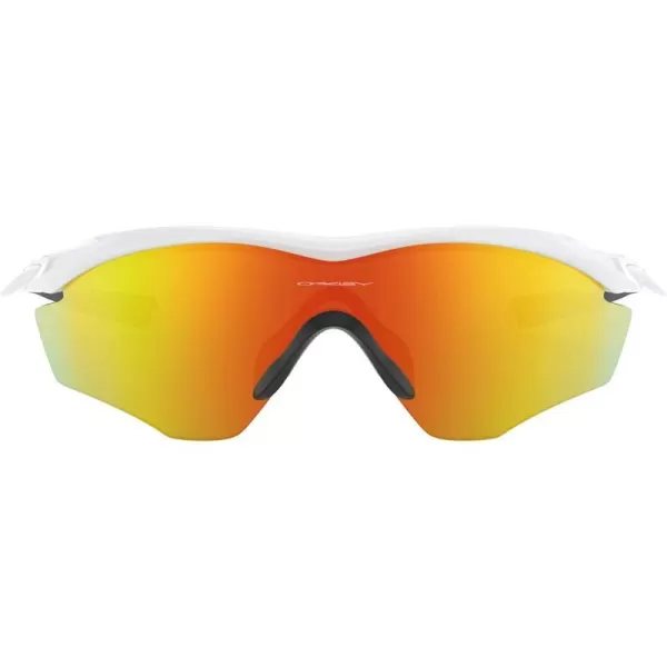 imageOakley Mens Oo9213 M Frame 20 Industrial Rectangular SunglassesPolished WhiteFire Iridium