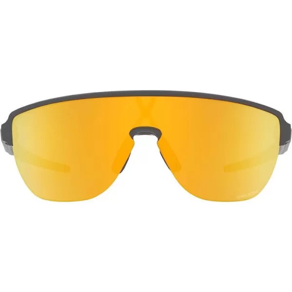 imageOakley Mens Oo9248a Corridor Low Bridge Fit Rectangular SunglassesMatte CarbonPrizm 24k