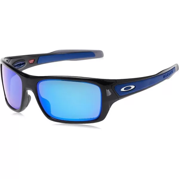imageOakley Mens Oo9263 Turbine Rectangular SunglassesBlack InkPrizm Sapphire