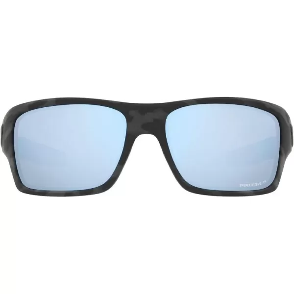 imageOakley Mens Oo9263 Turbine Rectangular SunglassesMatte Black CamoPrizm Deep Water Polarized