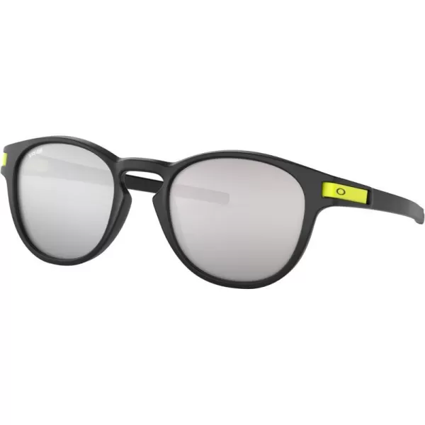 imageOakley Mens Oo9265 Latch Oval SunglassesMatte BlackChrome Iridium