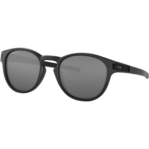 imageOakley Mens Oo9265 Latch Oval SunglassesMatte BlackPrizm Black