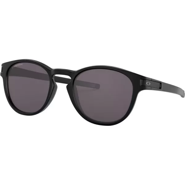 imageOakley Mens Oo9265 Latch Oval SunglassesMatte BlackPrizm Grey
