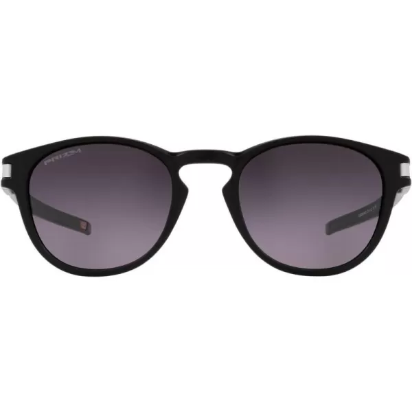 imageOakley Mens Oo9265 Latch Oval SunglassesMatte BlackPrizm Grey Gradient