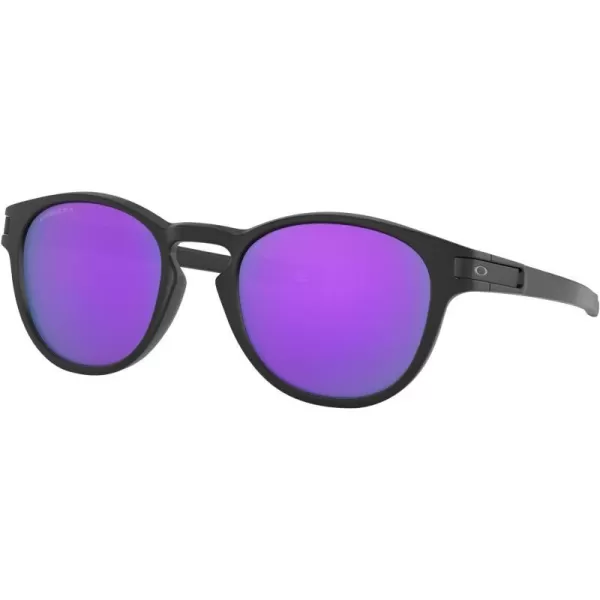 imageOakley Mens Oo9265 Latch Oval SunglassesMatte BlackPrizm Violet