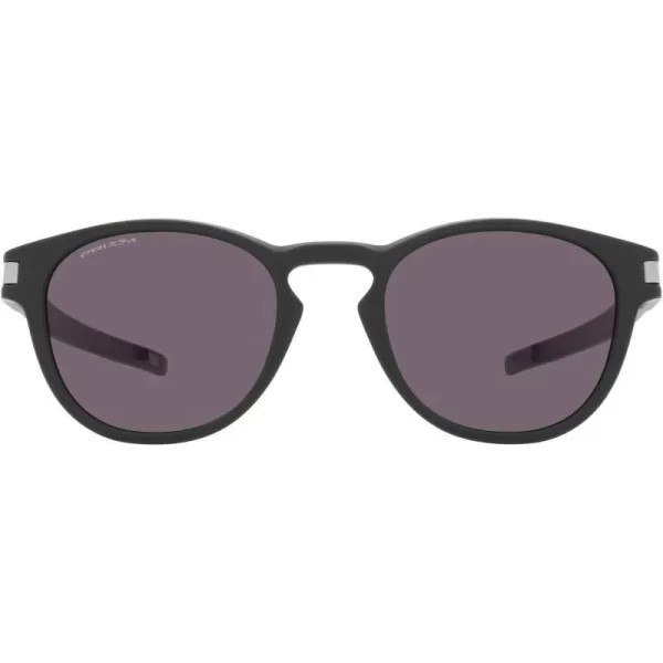 imageOakley Mens Oo9265 Latch Oval SunglassesMatte CarbonPrizm Grey
