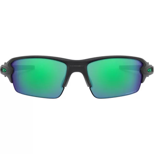 imageOakley Mens Oo9271 Flak 20 Low Bridge Fit Rectangular SunglassesMatte BlackPrizm Jade Polarized
