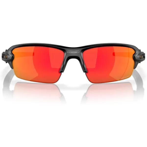 imageOakley Mens Oo9271 Flak 20 Low Bridge Fit Rectangular SunglassesMatte BlackPrizm Ruby