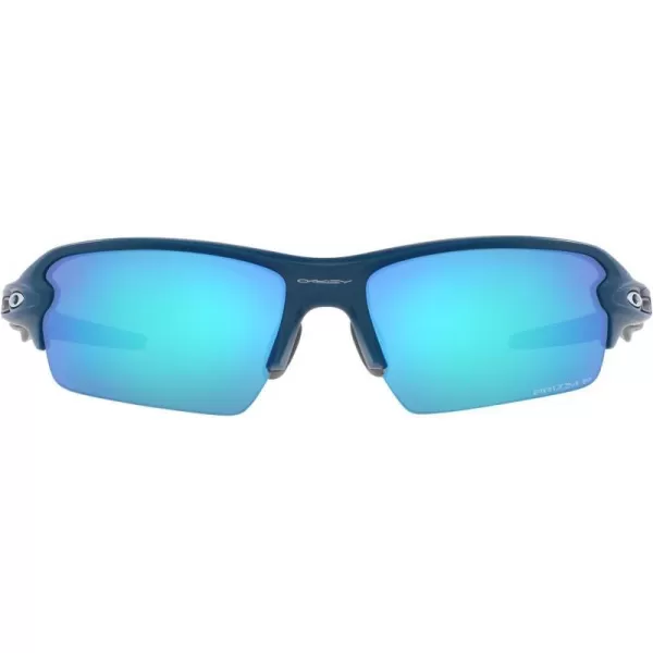 imageOakley Mens Oo9271 Flak 20 Low Bridge Fit Rectangular SunglassesMatte PoseidonPrizm Sapphire Polarized