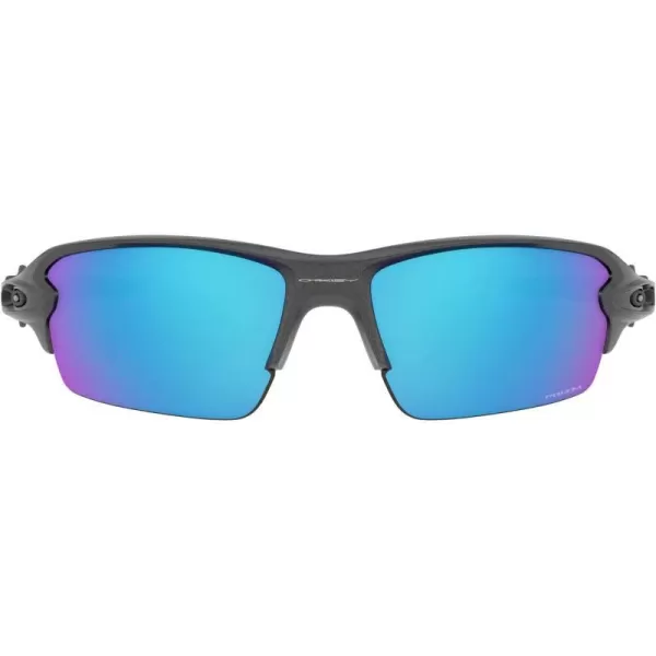 imageOakley Mens Oo9271 Flak 20 Low Bridge Fit Rectangular SunglassesSteelPrizm Sapphire