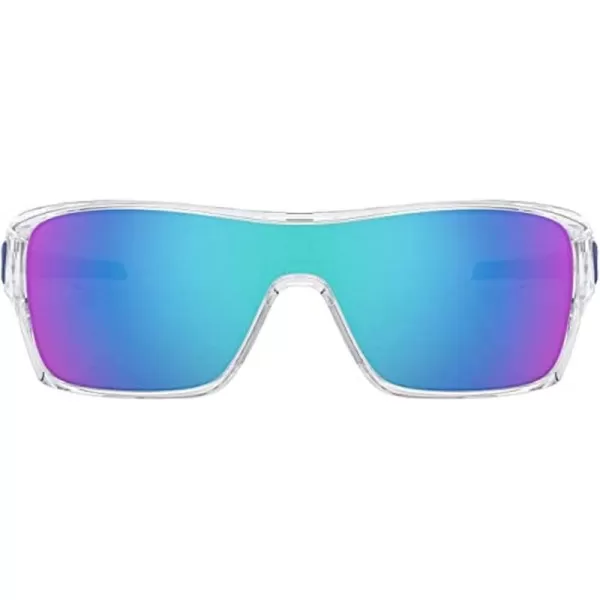 imageOakley Mens Oo9307 Turbine Rotor Rectangular SunglassesPolished ClearSapphire Iridium