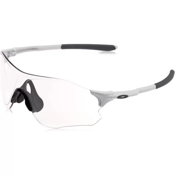 imageOakley Mens Oo9313 Evzero Path Low Bridge Fit Rectangular SunglassesMatte WhiteClear Black Iridium Photochromic