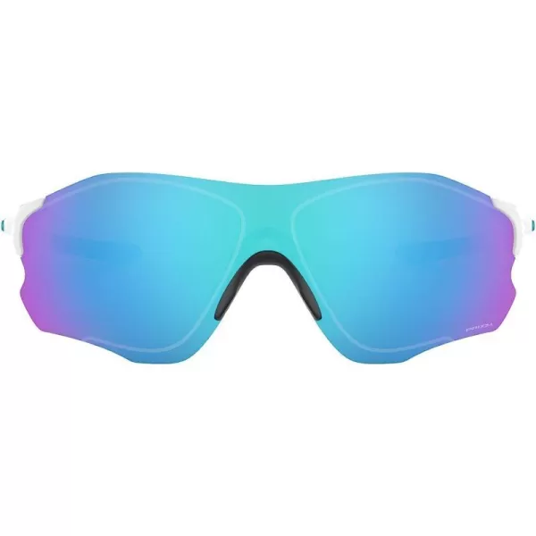 imageOakley Mens Oo9313 Evzero Path Low Bridge Fit Rectangular SunglassesPolished WhitePrizm Sapphire