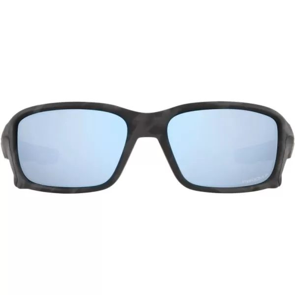 imageOakley Mens Oo9331 Straightlink Rectangular SunglassesMatte Black CamoPrizm Deep Water Polarized