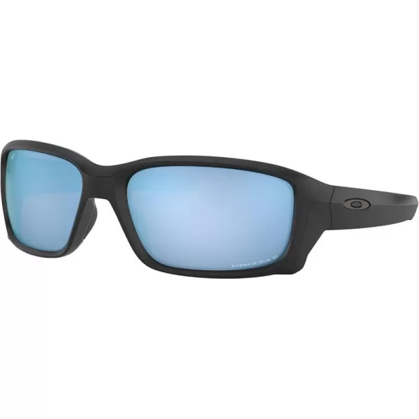 imageOakley Mens Oo9331 Straightlink Rectangular SunglassesMatte BlackPrizm Deep Water Polarized