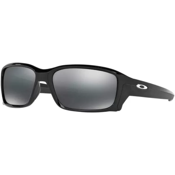 imageOakley Mens Oo9331 Straightlink Rectangular SunglassesPolished BlackBlack Iridium