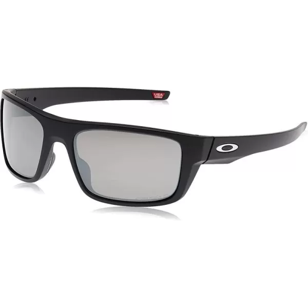 imageOakley Mens Oo9367 Drop Point Rectangular SunglassesMatte BlackPrizm Black Polarized
