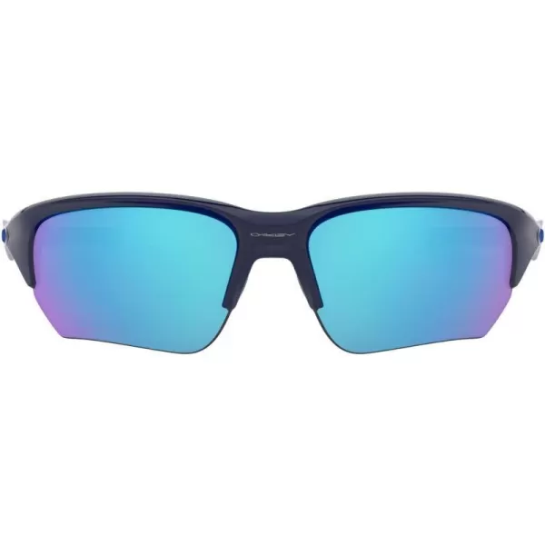 imageOakley Mens Oo9372 Flak Beta Low Bridge Fit Rectangular SunglassesNavySapphire Iridium