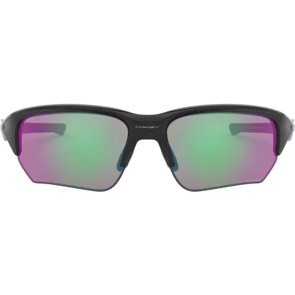 imageOakley Mens Oo9372 Flak Beta Low Bridge Fit Rectangular SunglassesPolished BlackPrizm Golf