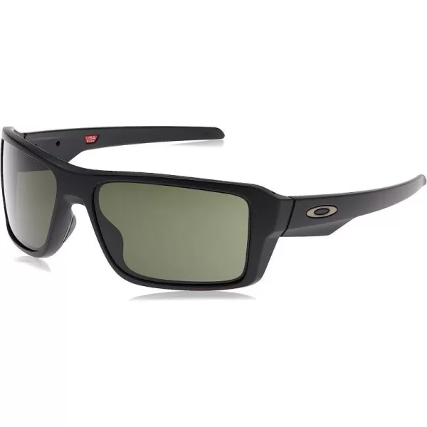 imageOakley Mens Oo9380 Double Edge Rectangular SunglassesMatte BlackDark Grey