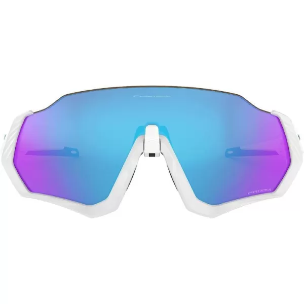 imageOakley Mens Oo9401 Flight Jacket Rectangular SunglassesMatte WhitePrizm Sapphire