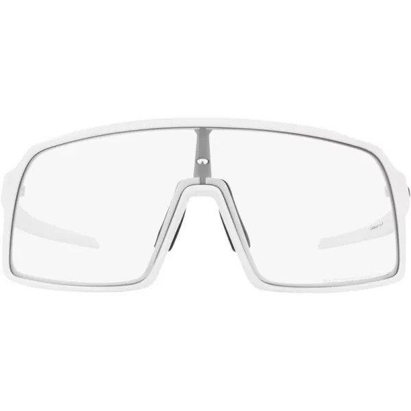 imageOakley Mens Oo9406a Sutro Low Bridge Fit Rectangular SunglassesMatte WhiteClear to Black Photochromic