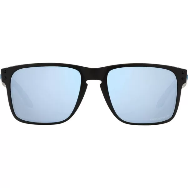 imageOakley Mens Oo9417 Holbrook XL Square SunglassesMatte BlackPrizm Deep Water Polarized