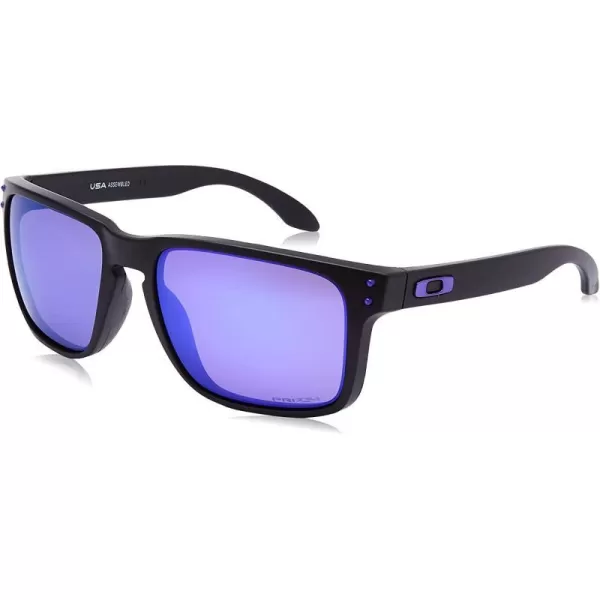 imageOakley Mens Oo9417 Holbrook XL Square SunglassesMatte BlackPrizm Violet