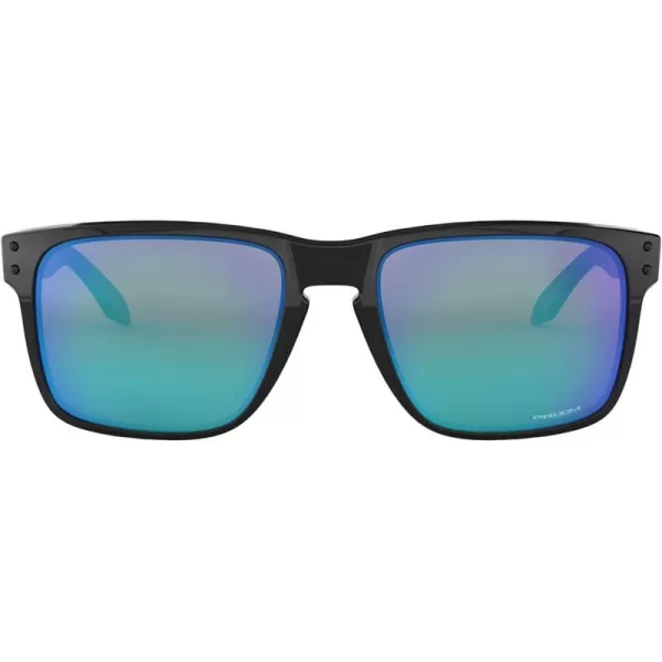 imageOakley Mens Oo9417 Holbrook XL Square SunglassesPolished BlackPrizm Sapphire