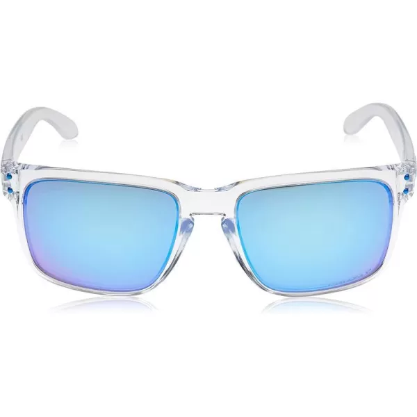 imageOakley Mens Oo9417 Holbrook XL Square SunglassesPolished ClearPrizm Sapphire Iridium Polarized